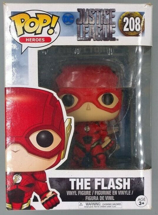 #208 The Flash - Pop Heroes - Justice League Box Damaged Funko POP