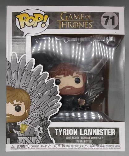 71 Tyrion Lannister (on Iron Throne) Deluxe Game of Thrones Funko POP - Box Damaged
