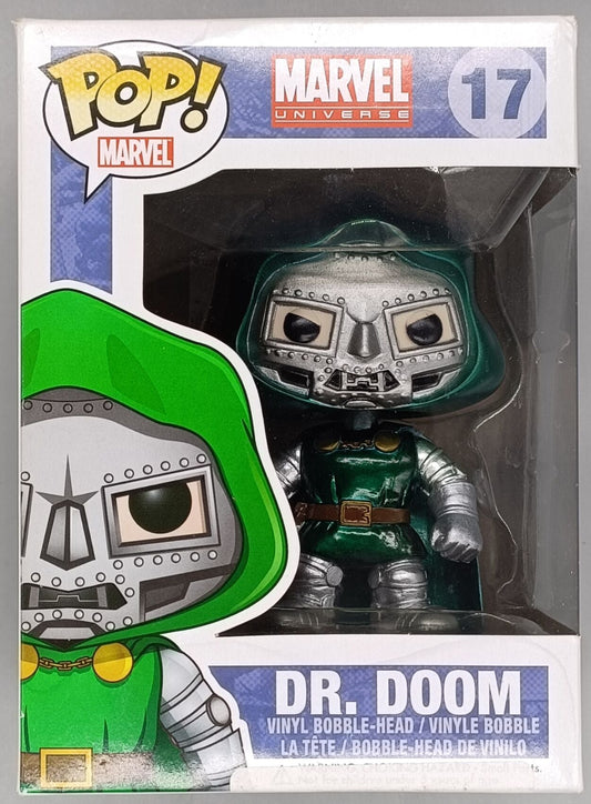 17 Dr. Doom - Metallic - Marvel - Funko POP - Box Damaged