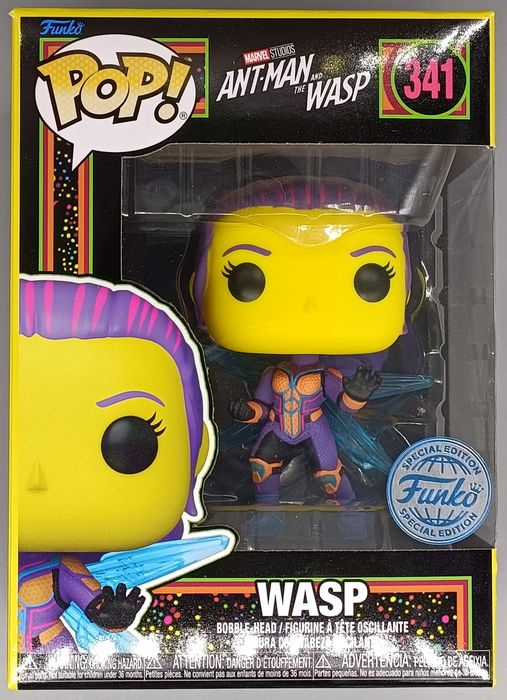 #341 Wasp - Blacklight - Marvel Ant-Man vs Wasp Funko POP