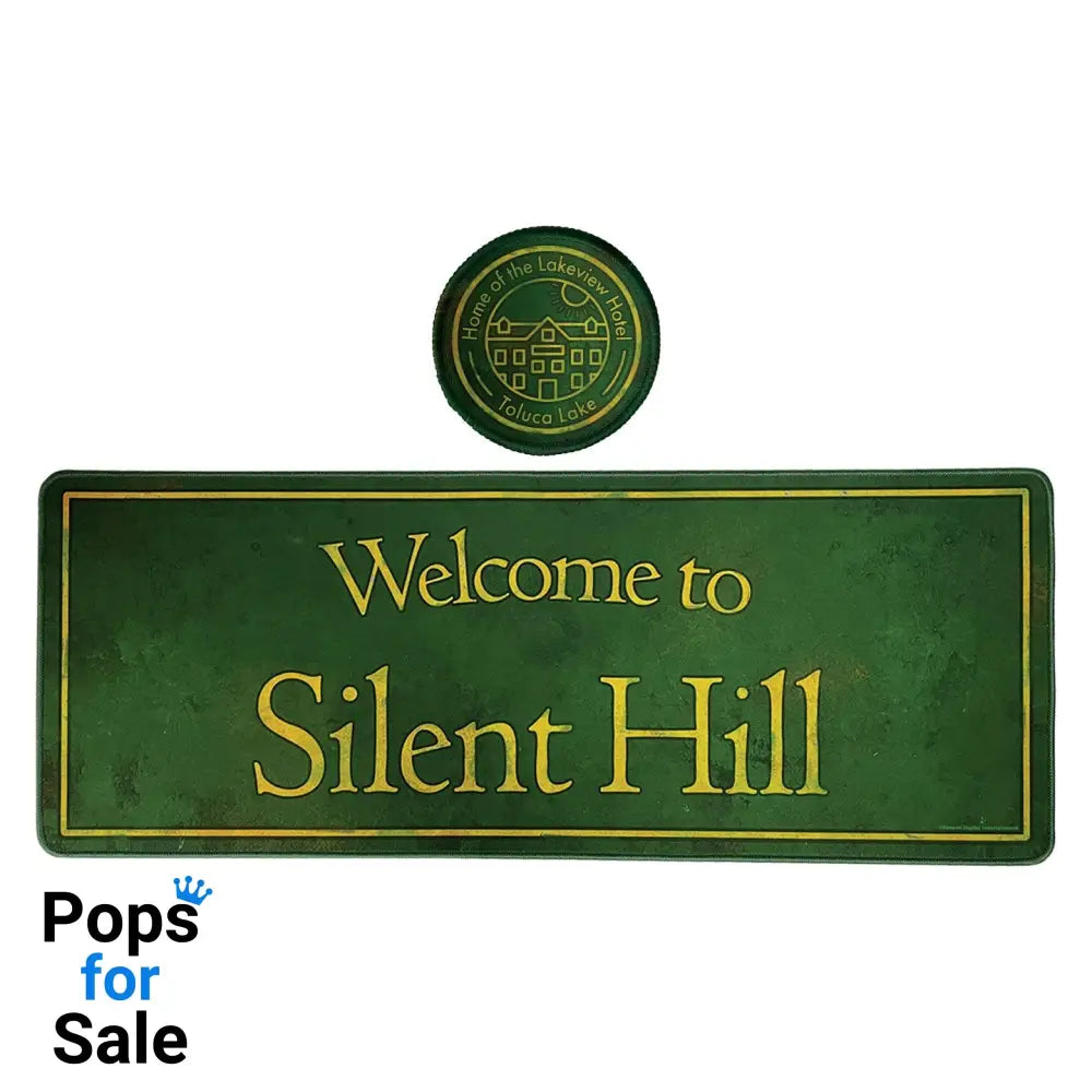 Silent Hill XL Desk Pad and Coaster Set