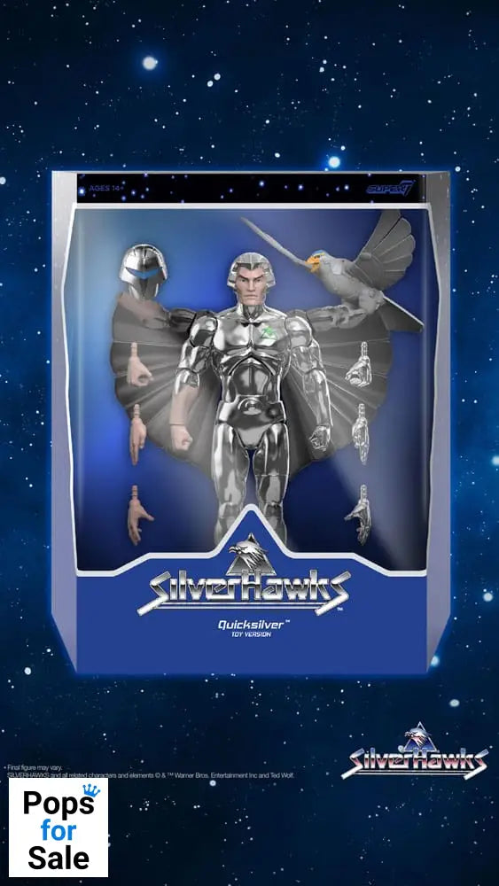 SilverHawks Ultimates Action Figure Quicksilver (Toy Version) 18 cm