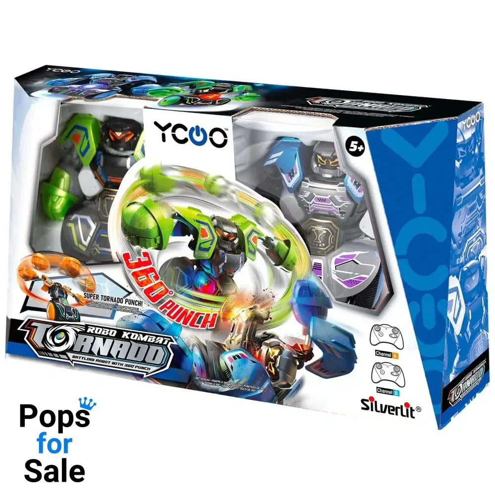 Silverlit Robo Kombat Tornado Remote-Controlled Robots 2er - Set Green/Blue