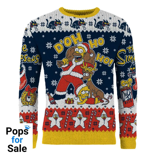Simpsons Christmas Sweater D'oh Ho Ho! Size S