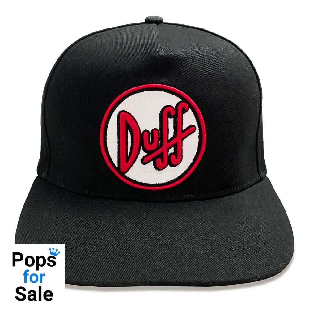 Simpsons Curved Bill Duff Logo Beanies & Caps