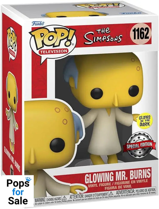 Simpsons Pop! Television Vinyl Figure Glowing Mr. Burns w/Chase 9 cm Assortment (6)