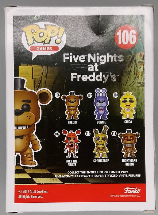 106 Freddy - Five Nights at Freddy's FNAF - Box Damaged Funko POP