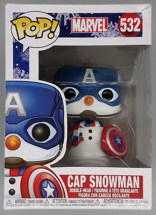 #532 Cap Snowman - Marvel - Holidays - Box Damaged Funko POP