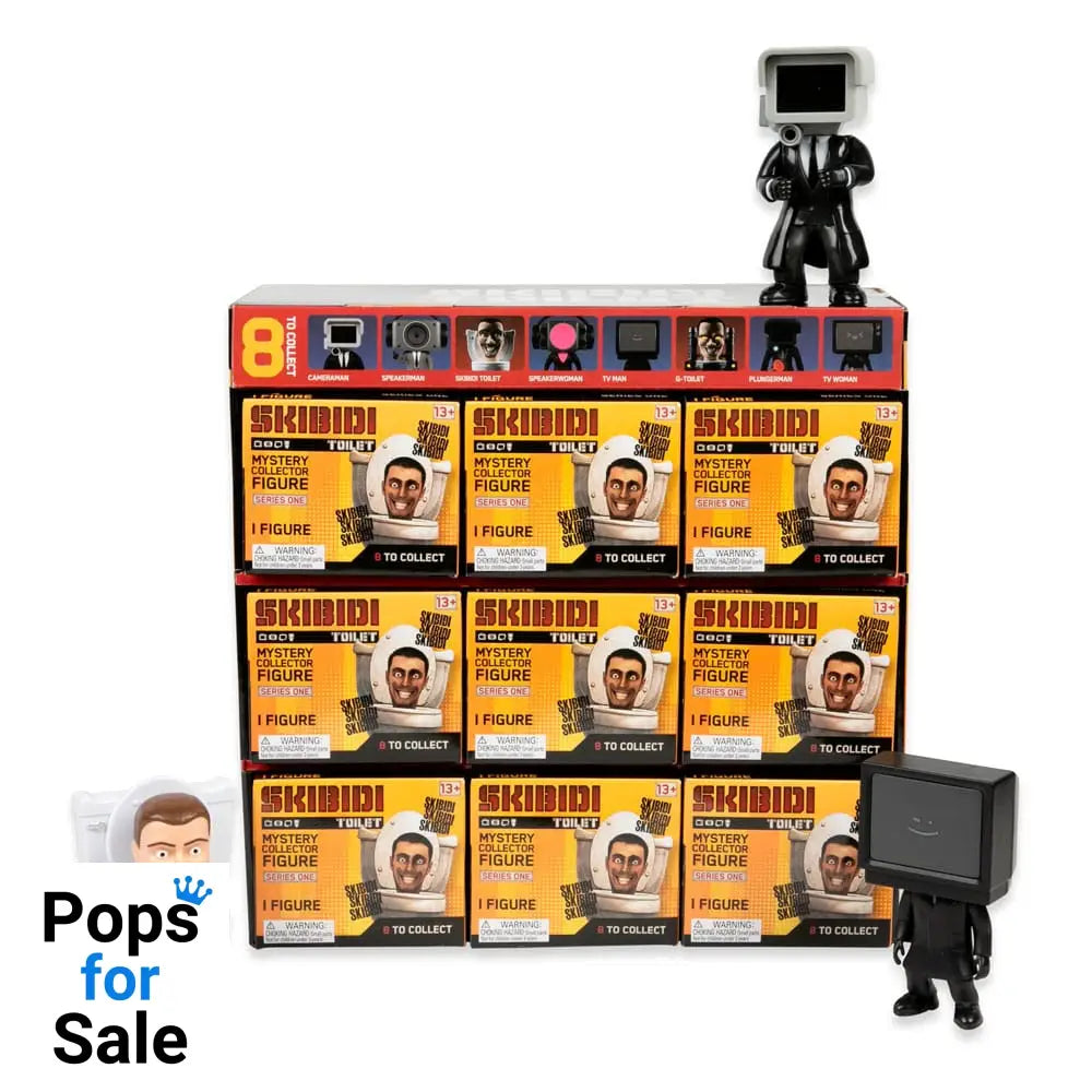 Skibidi Toilet Figures 11 cm Series 1 Display (9) Mini-figures