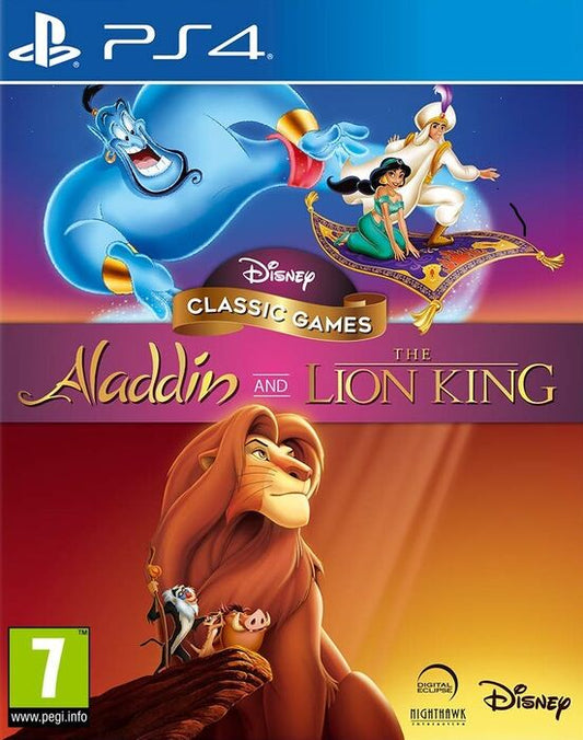 Disney Classic Games: Aladdin and The Lion King for Playstation 4 (PS4) - [DAMAGED INLAY]