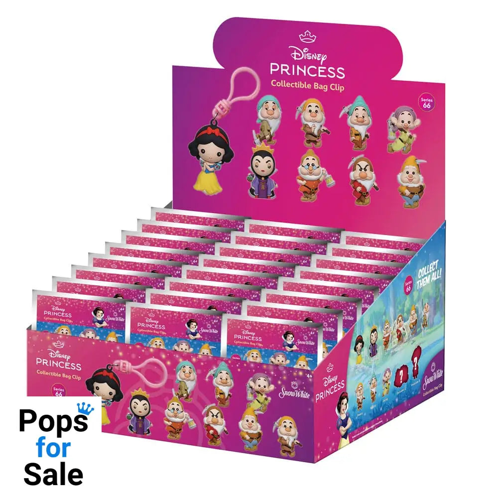 Snow White 3D PVC Bag Clips Classic Series 66 Display (24)
