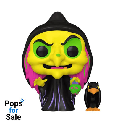 Snow White POP & Buddy! Animation Vinyl Figure Disguised Evil Queen with Raven (Black Light) Exclusive 9 cm POP! Figures