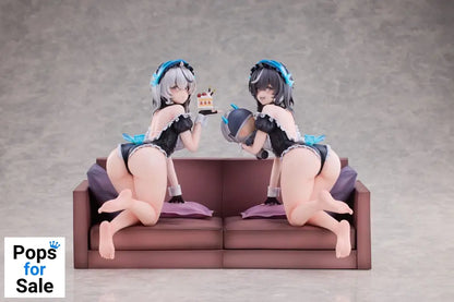 Snowbreak Containment Zone PVC Statues 2-Pack 1/6 Cherno & Meursault Apprentice Maid Ver. Deluxe Edition 19 cm