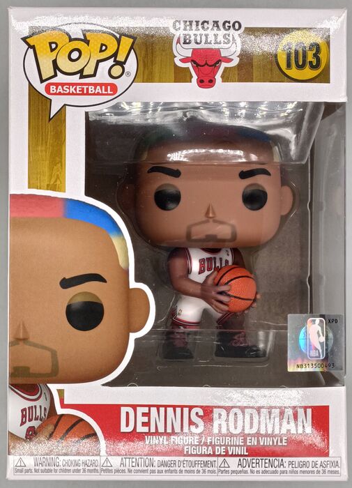 #103 Dennis Rodman - NBA Legends - (Bulls Home) - Box Damaged Funko POP