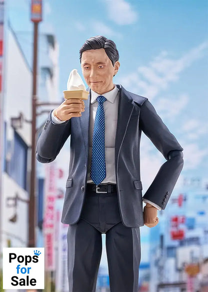 Solitary Gourmet Figma Action Figure Goro Inogashira Yutaka Matsushige Ver. Renewal Edition - Nostalgic Teishoku Restaurant Set 17 cm