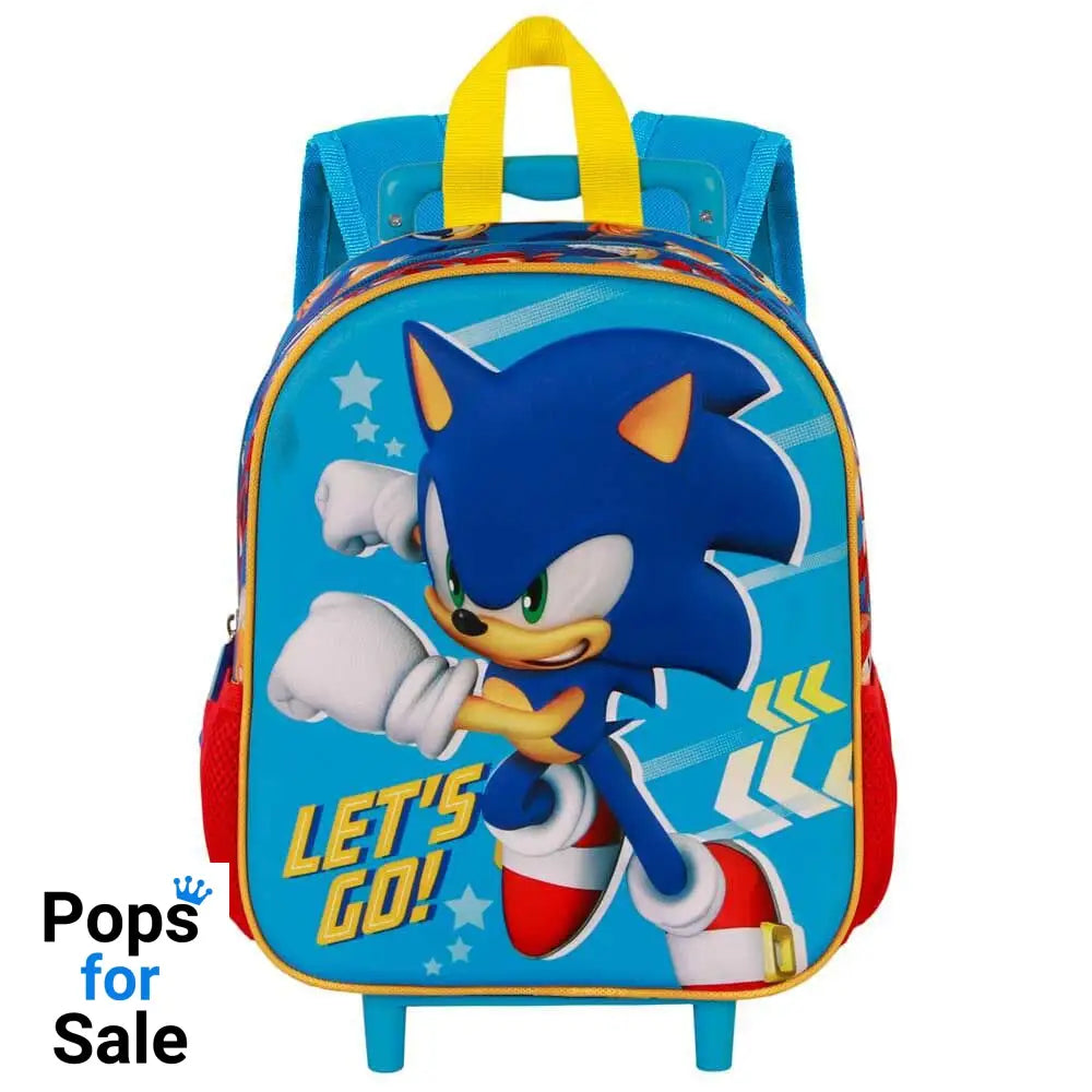 Sonic The Hedgehog 3D Backpack with Wheels Sega Go Blue Small
