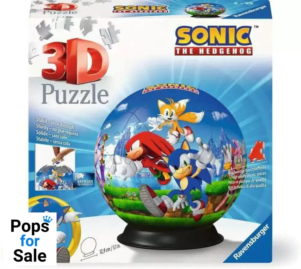 Sonic - The Hedgehog 3D Puzzle Characters Puzzle Ball (72 Pieces)