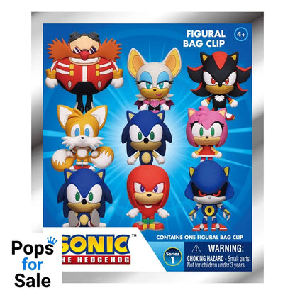 Sonic - The Hedgehog 3D PVC Bag Clips Series 1 Display (24)