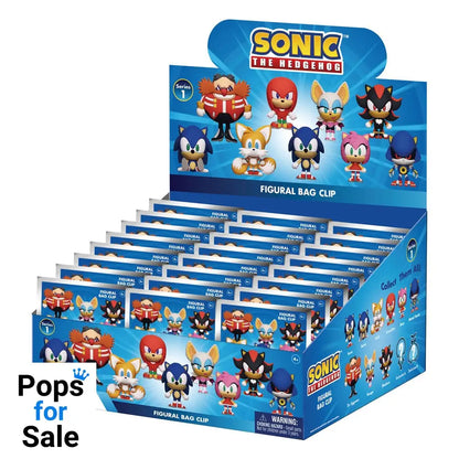 Sonic - The Hedgehog 3D PVC Bag Clips Series 1 Display (24)