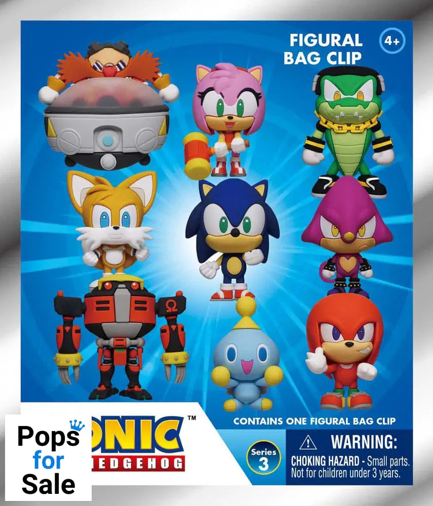 Sonic - The Hedgehog 3D PVC Bag Clips Series 3 Display (24)