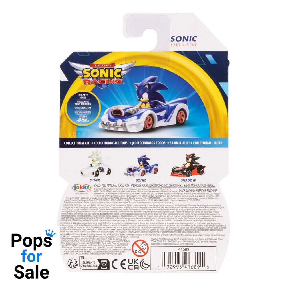 Sonic - The Hedgehog Diecast Vehicles 1/64 Wave 7 Assortment (4)