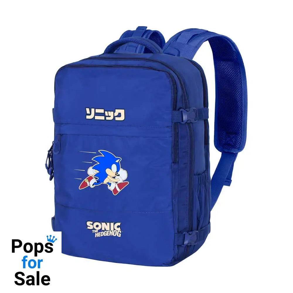 Sonic The Hedgehog Mercury Travel Backpack Sega Action Blue Large