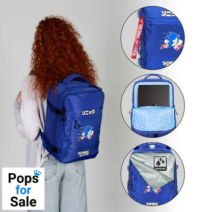 Sonic The Hedgehog Mercury Underseat Cabin Bag Backpack Sega Action Blue