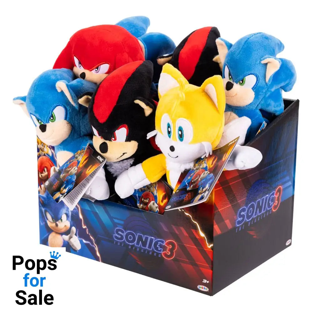 Sonic - The Hedgehog Movie 3 Plush Figures Wave 1 23 cm Assortment (8)