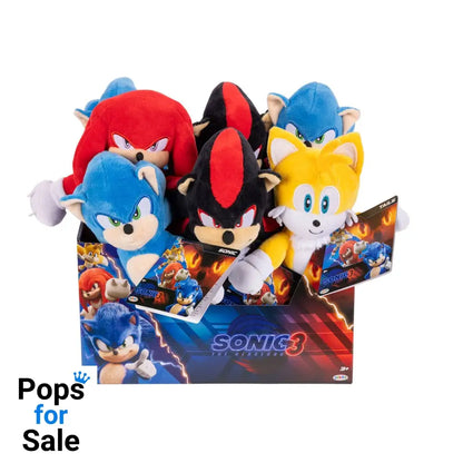 Sonic - The Hedgehog Movie 3 Plush Figures Wave 1 23 cm Assortment (8)