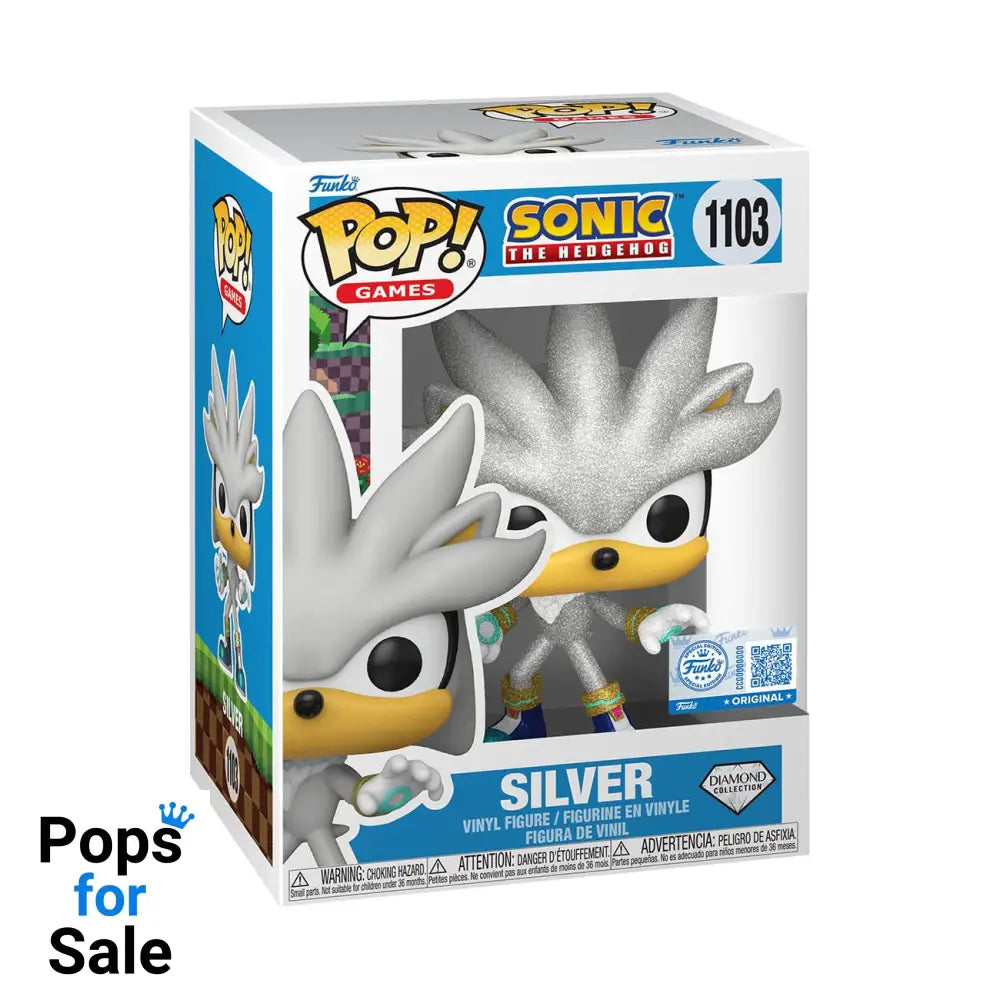 Sonic The Hedgehog POP! Games Vinyl Figure Silver The Hedgehog (FL) 9 cm