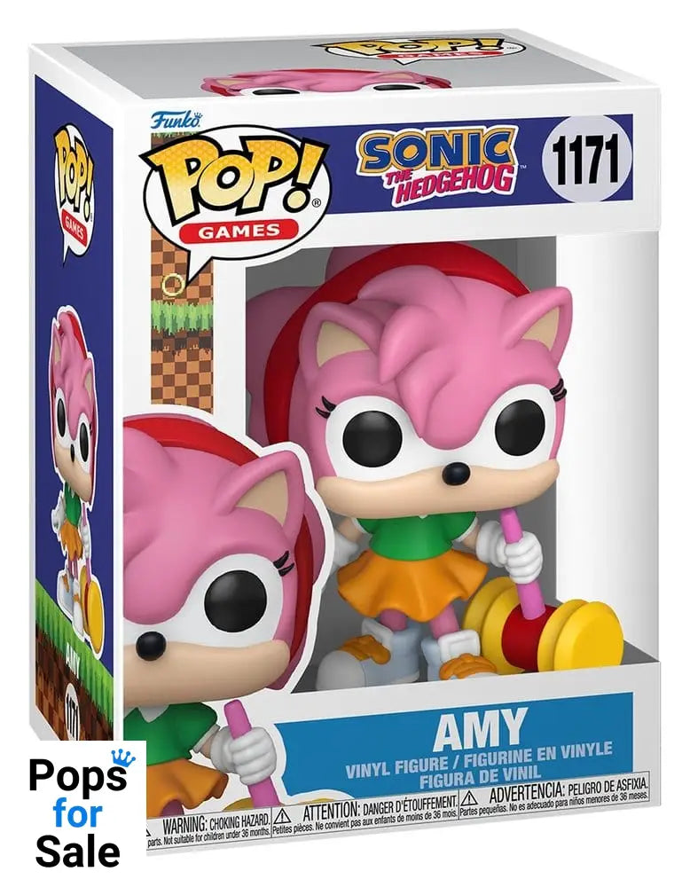 Sonic - The Hedgehog POP! Games Vinyl Figures Amy Rose with Piko Hammer with Chase 9 cm Assortment (6)