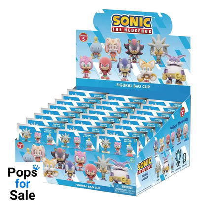 Sonic the Hedgehog PVC Bag Clips Flocking Series 5 Display (24)
