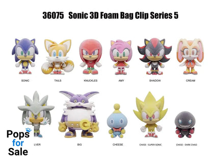Sonic the Hedgehog PVC Bag Clips Flocking Series 5 Display (24)