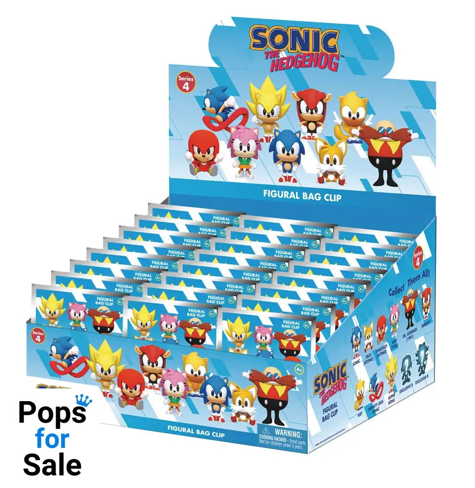 Sonic the Hedgehog PVC Bag Clips Series 4 Display (24)