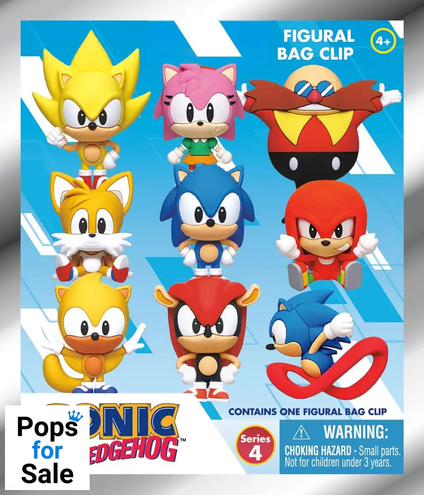 Sonic the Hedgehog PVC Bag Clips Series 4 Display (24)