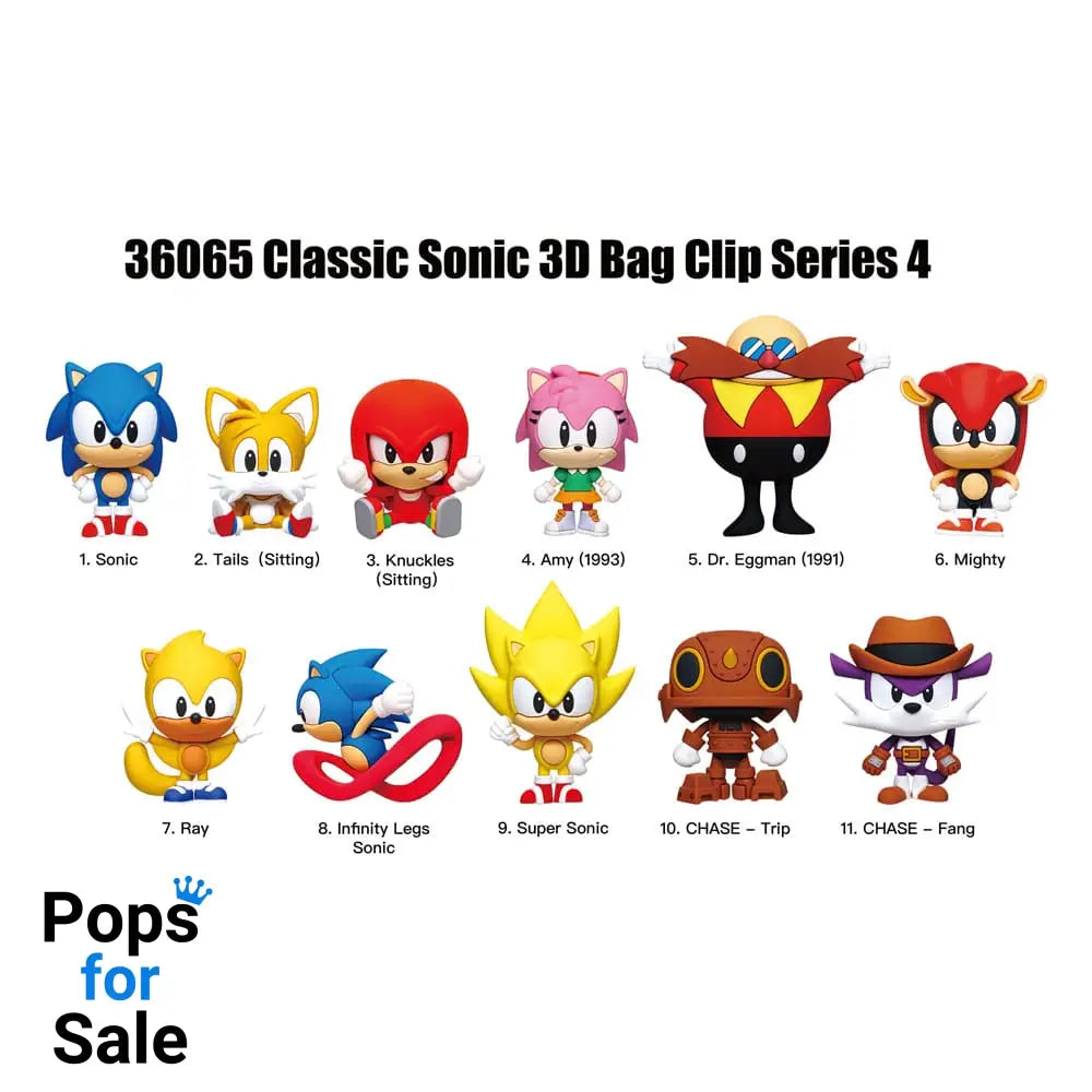 Sonic the Hedgehog PVC Bag Clips Series 4 Display (24)