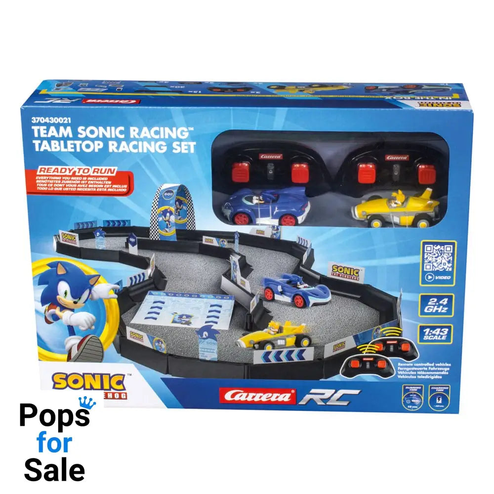 Sonic the Hedgehog RC remote-controlled Car 1/43 2.4GHz Tabletop Racing Set