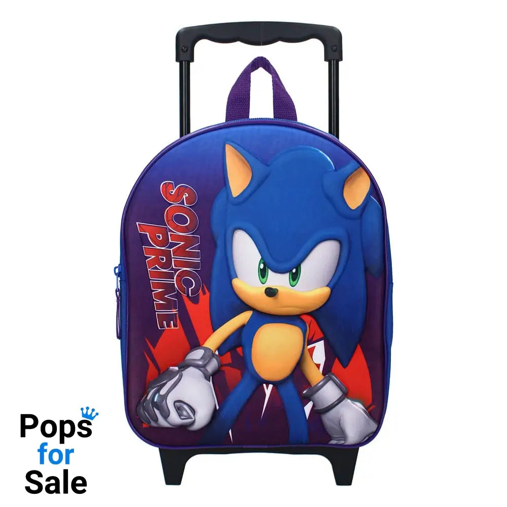 Sonic the Hedgehog Trolley Backpack 3D Sonic Prime Great Escapes 32 cm