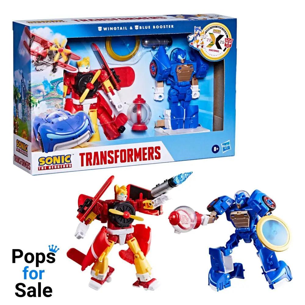 Sonic the Hedgehog x Transformers Action Figure Wingtail & Blue Booster 13 cm