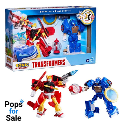 Sonic the Hedgehog x Transformers Action Figure Wingtail & Blue Booster 13 cm