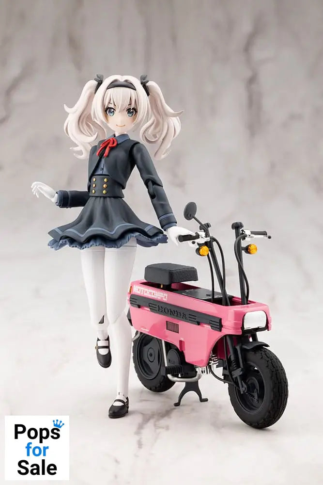 Sousai Shojo Teien Plastic Model Kit 1/10 Emma Koishikawa Nocturne with Honda AB12 Motocompo 14 cm