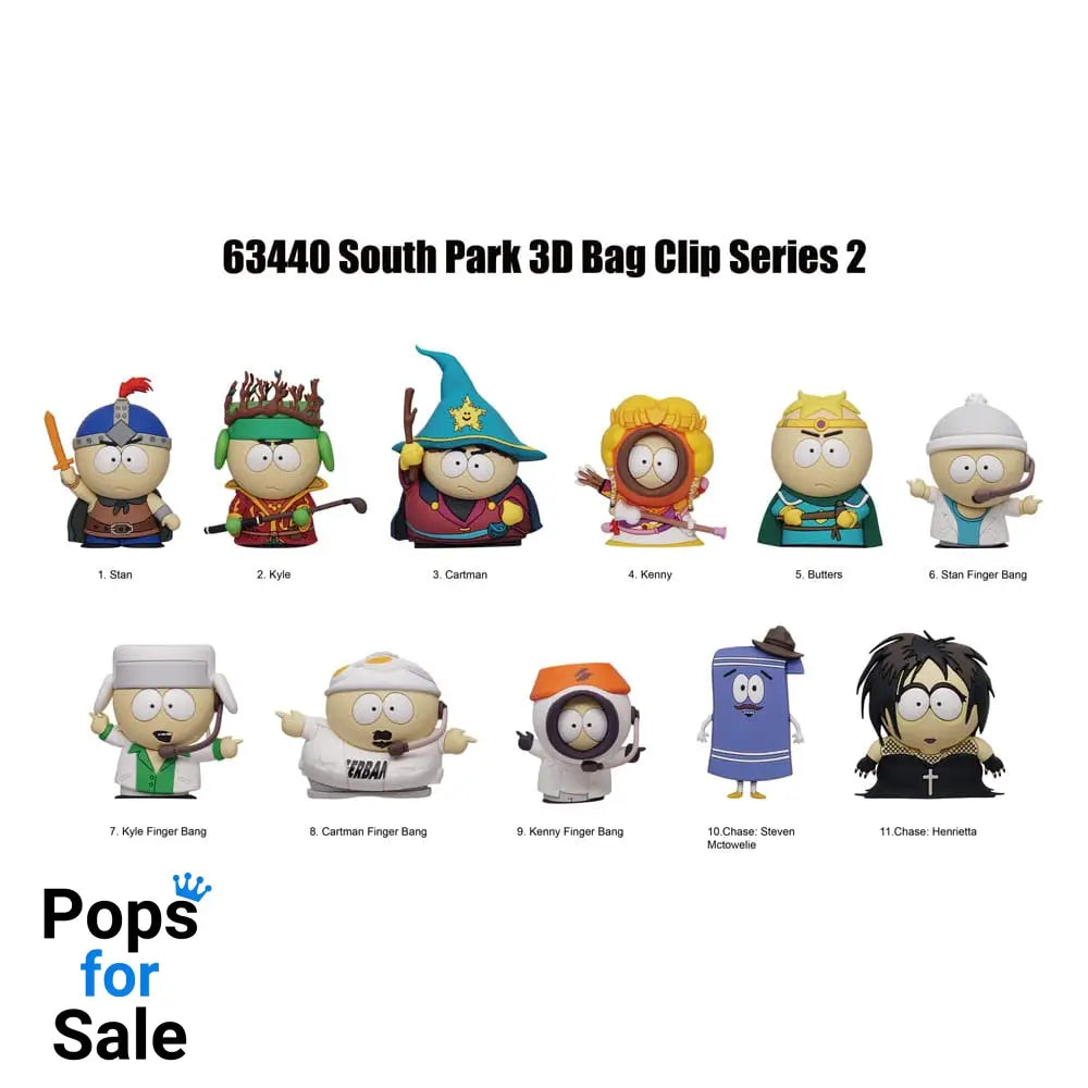 South Park 3D PVC Bag Clips Series 2 Display (24)