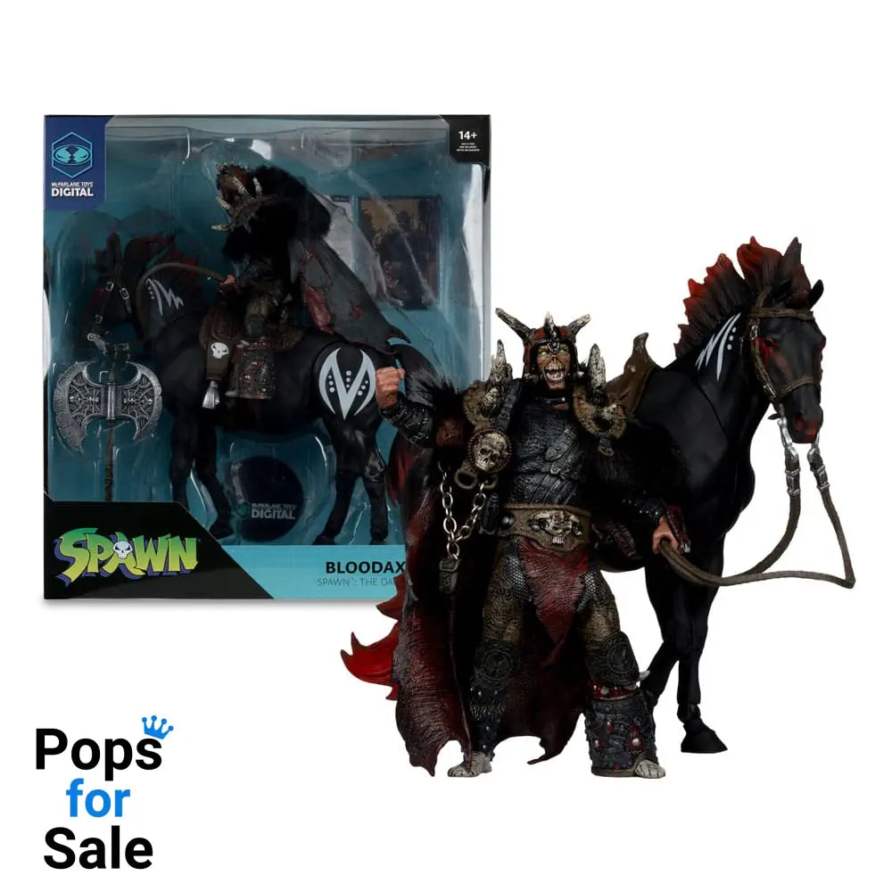 Spawn Action Figure 2-Pack Bloodaxe with Horse (Spawn: The Dark Ages) 18 cm Action toys