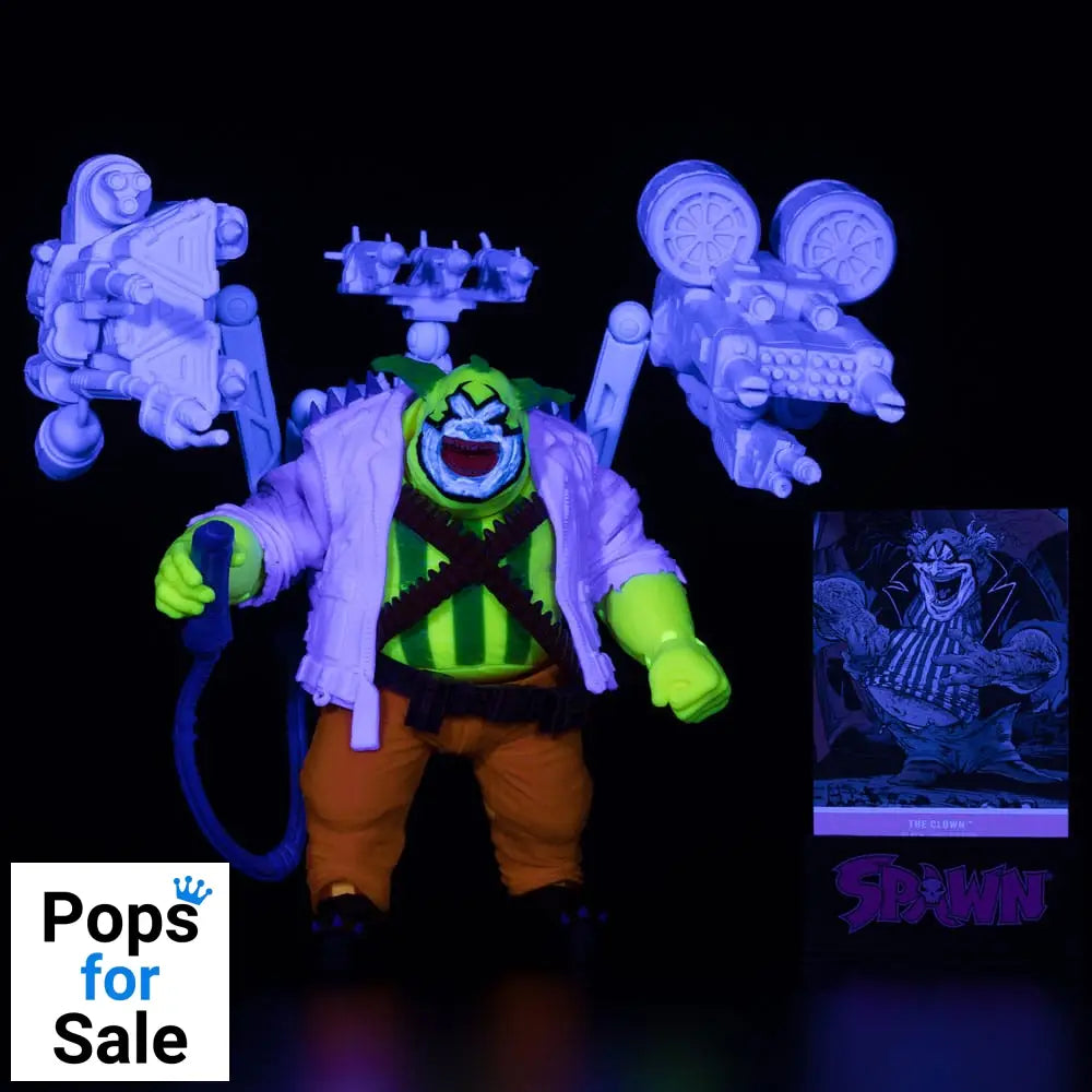 Spawn Action Figure The Clown (Black Light Edition) (Gold Label) 30 cm