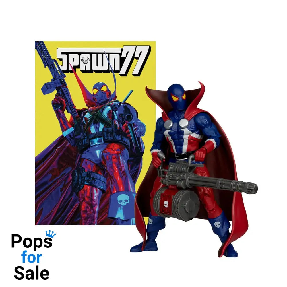 Spawn Page Punchers Action Figure Spawn 1977 Red and Blue (Chase) Red Platinum Edition 18 cm