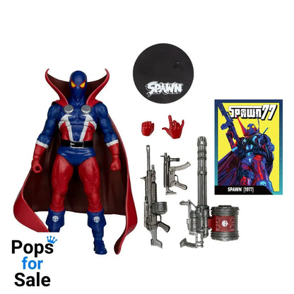 Spawn Page Punchers Action Figure Spawn 1977 Red and Blue (Chase) Red Platinum Edition 18 cm Action figures