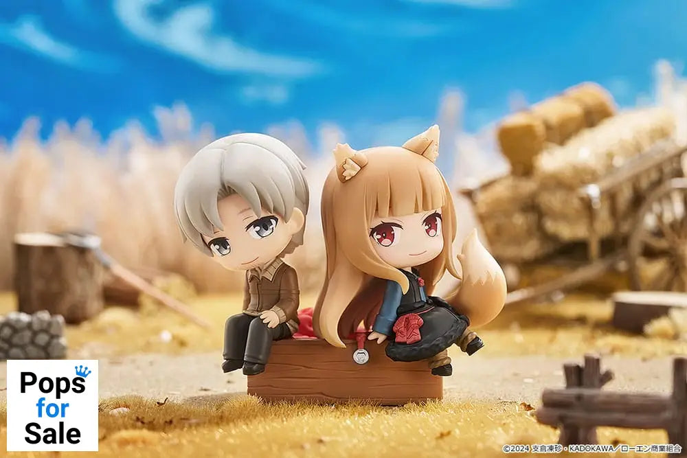 Spice and Wolf: Merchant Meets the Wise Wolf Mini Memory Mini Figure Lawrence & Holo 8 cm