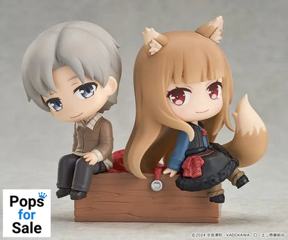 Spice and Wolf: Merchant Meets the Wise Wolf Mini Memory Mini Figure Lawrence & Holo 8 cm