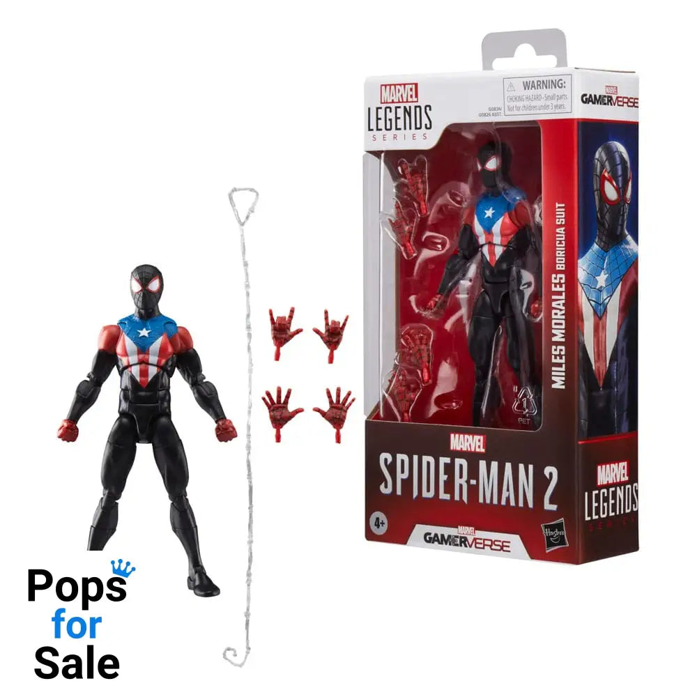 Spider-Man 2 Marvel Legends Gamerverse Action Figure Miles Morales (Boricua Suit) 15 cm