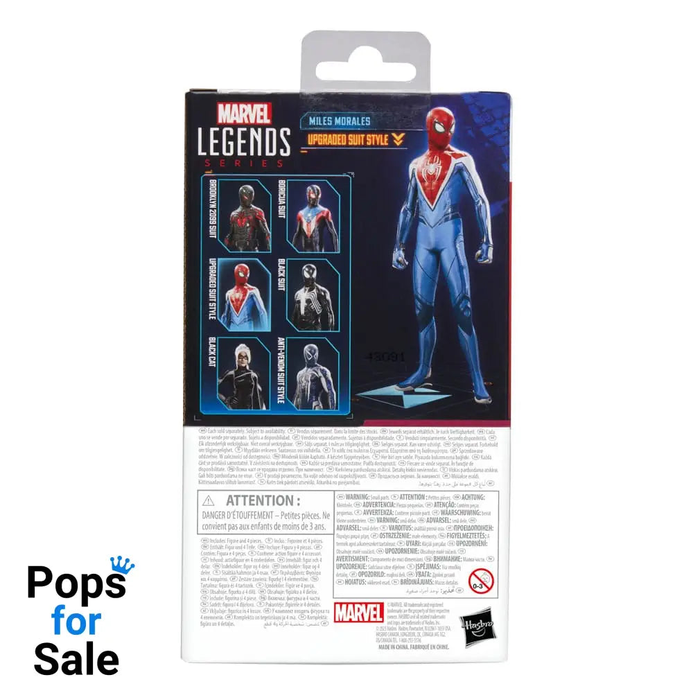 Spider-Man 2 Marvel Legends Gamerverse Action Figure Miles Morales (Upgraded Suit Style) 15 cm